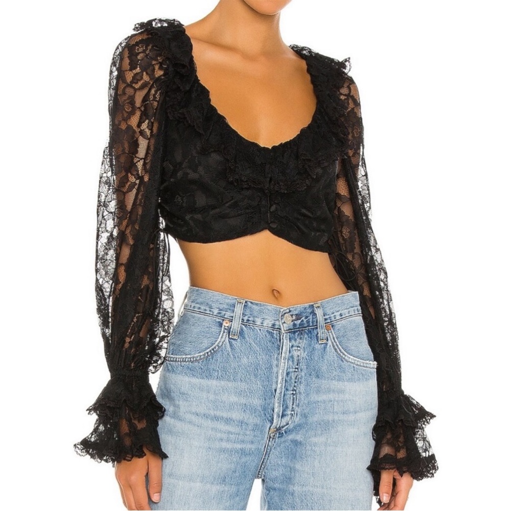 For love and lemons Quinn lace top